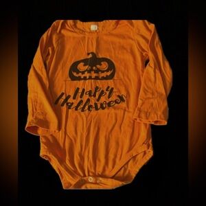 Kids Halloween Pumpkin Costume Bodysuit